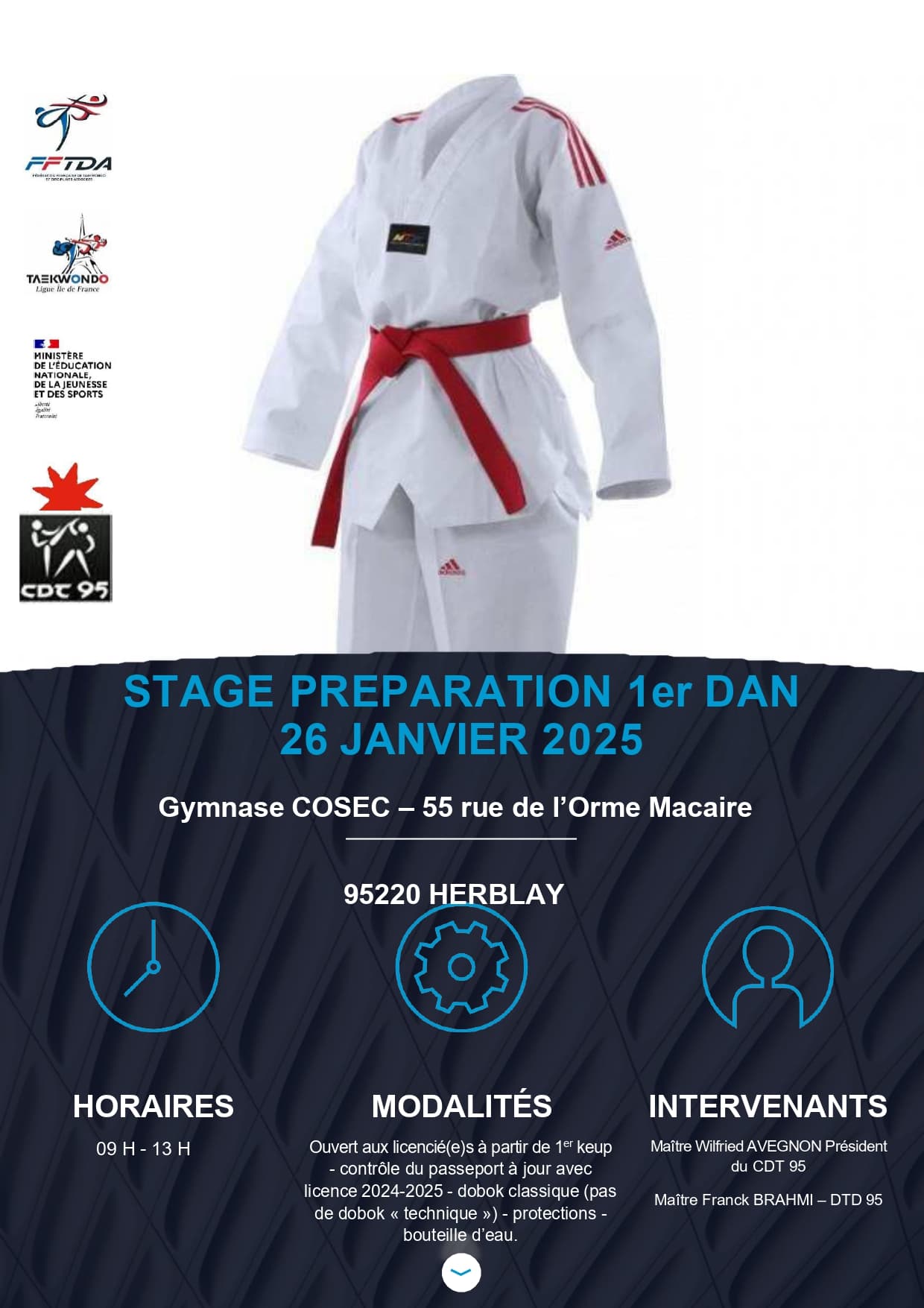 Stage Préparation 1er Dan - 2025